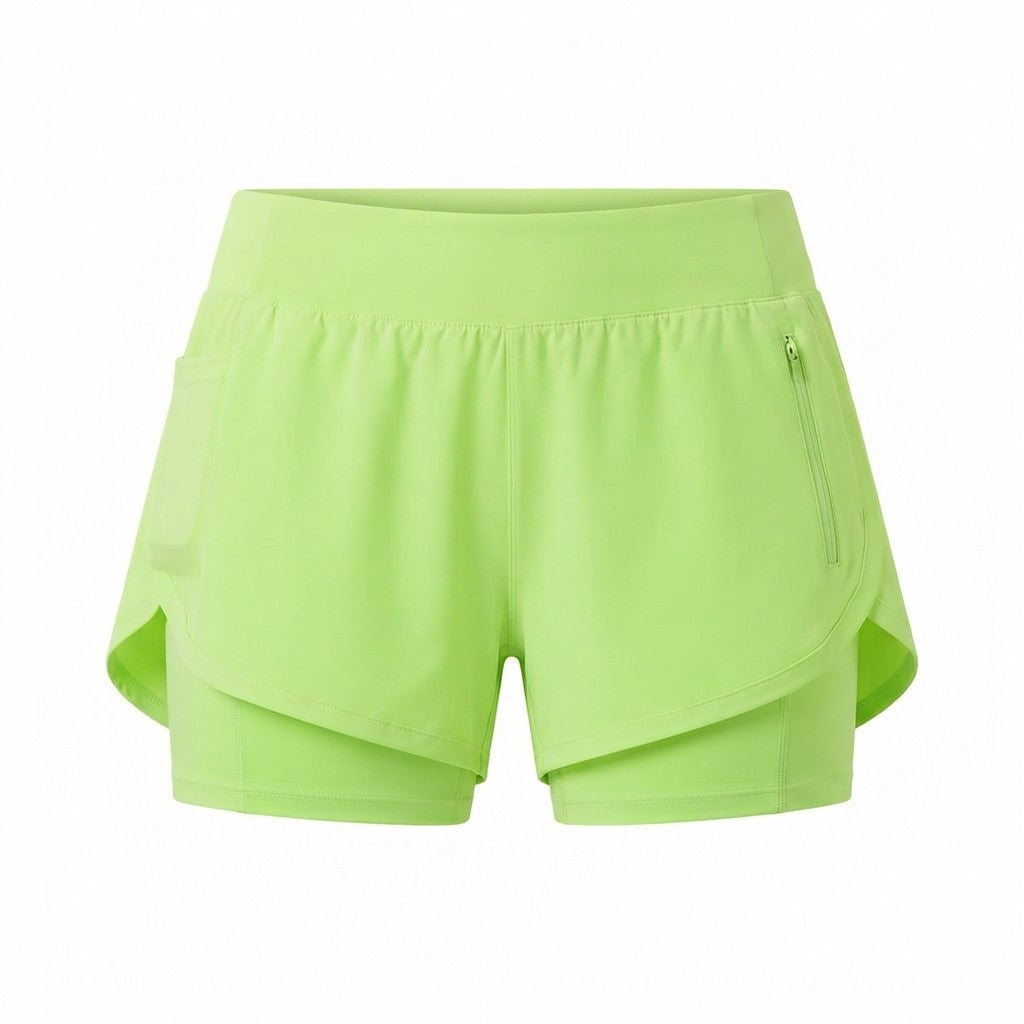 Stelle Women's High-Waist Athletic Running Shorts with Pockets